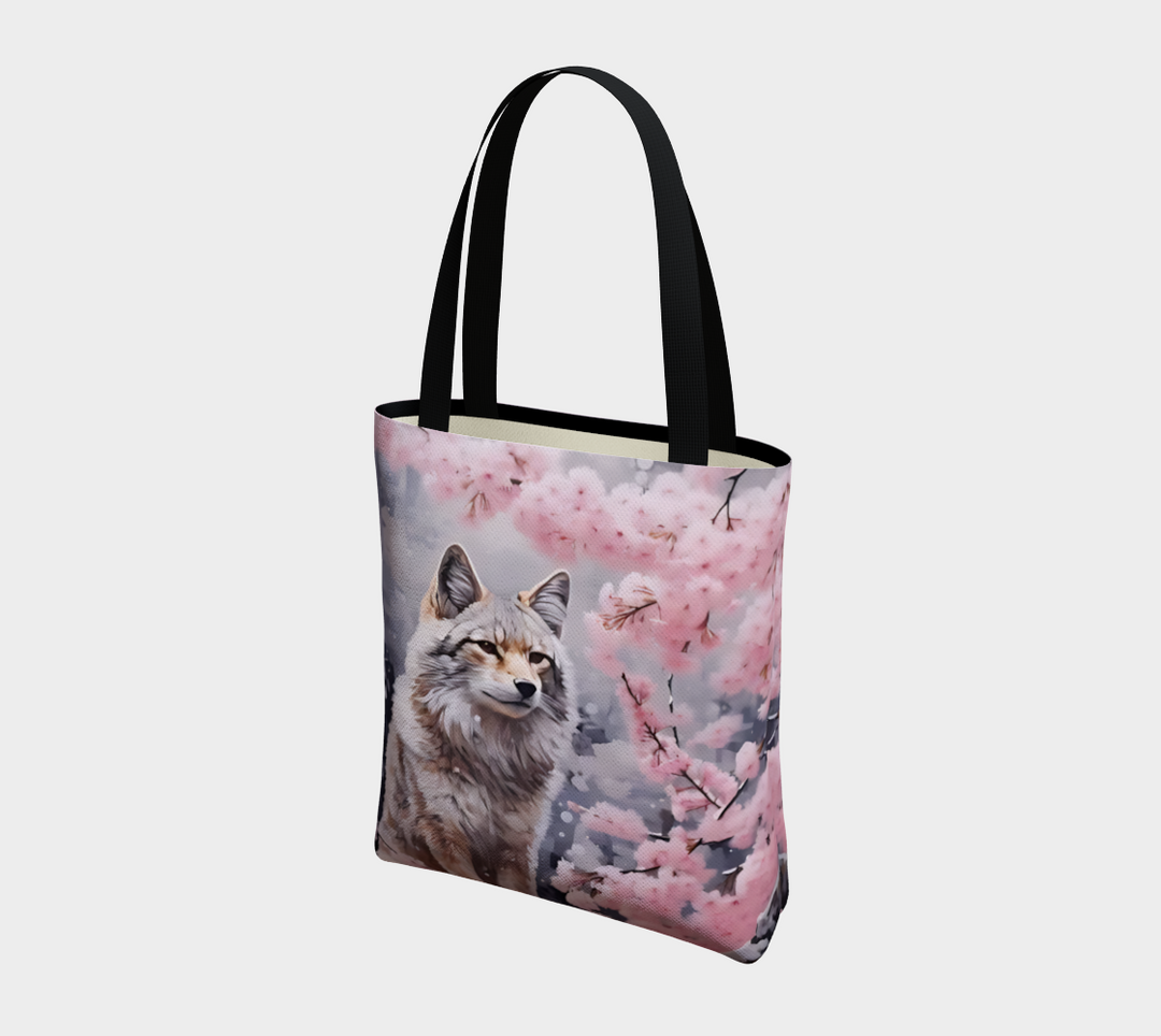 Cherry Blossom Fox 1 - Tote