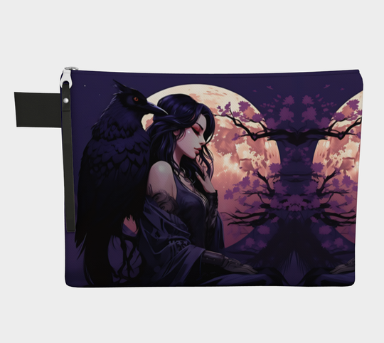 Raven Moon - Zipper Pouch