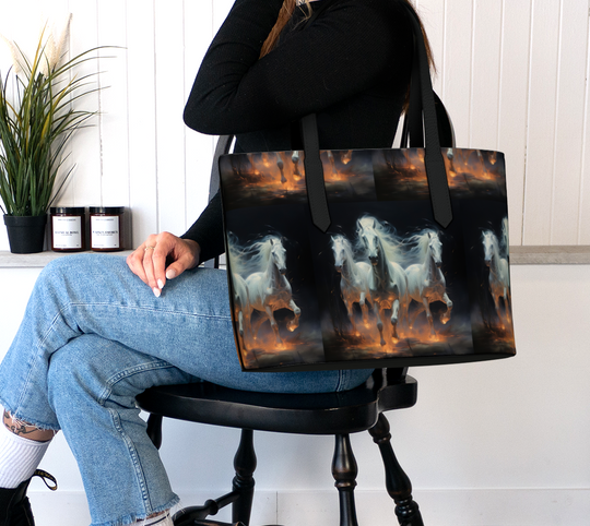 Fat of the Sea - Kelpie Stallion Run 2 - Vegan Leather Tote