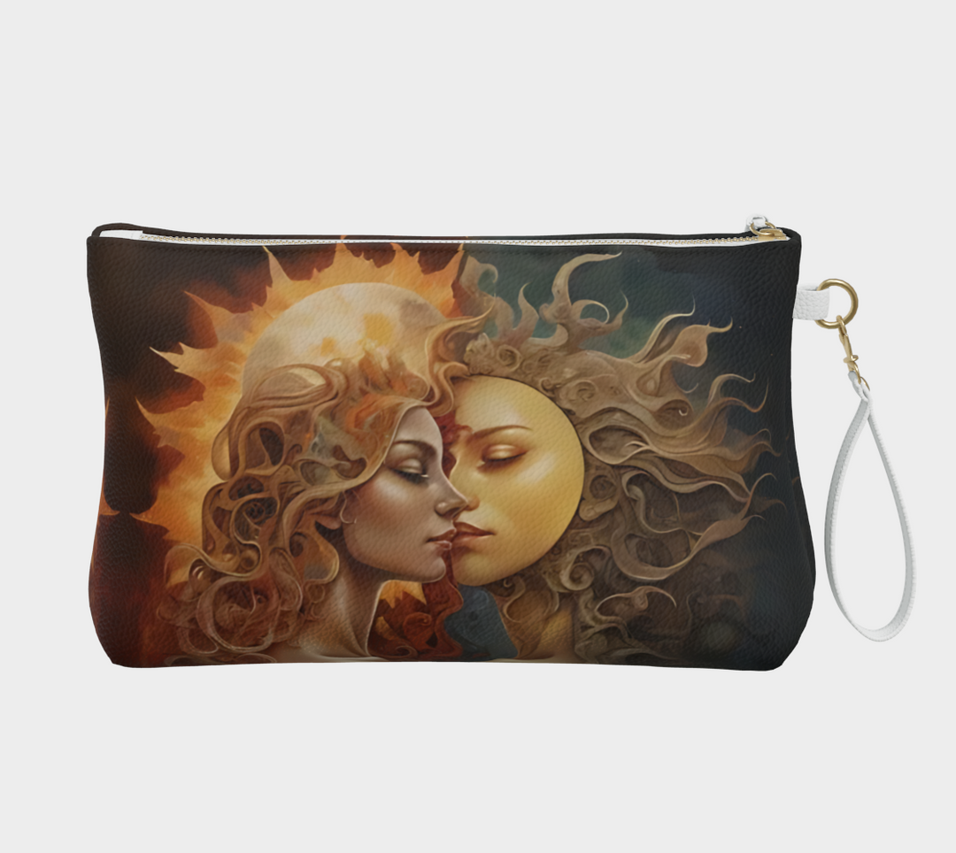 Women of Sun and Moon - Vegan Leather Makeup Bag