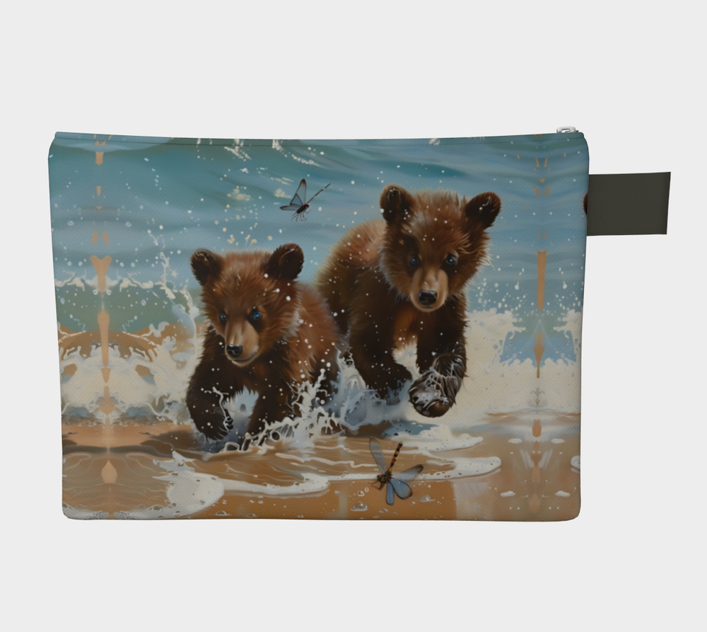 Bear Cubs Splash  -  Zipper Pouch