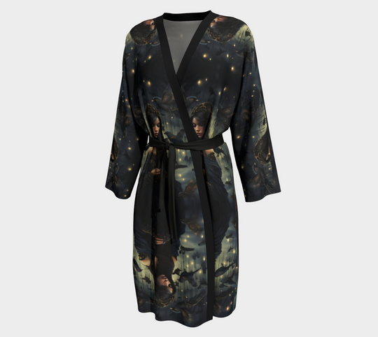 Birds of My Heart Reflection- Peignoir Robe