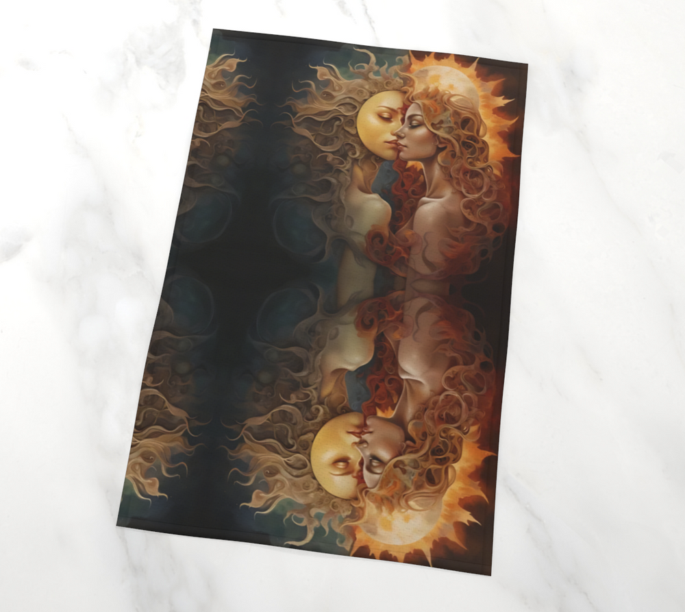 Women of Sun and Moon - Tea Towel