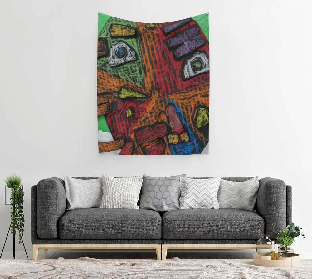 Mardi Gra Mask - Wall Tapestry