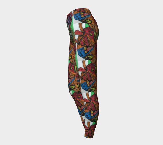 Mardi Gra Mask 2 - Leggings