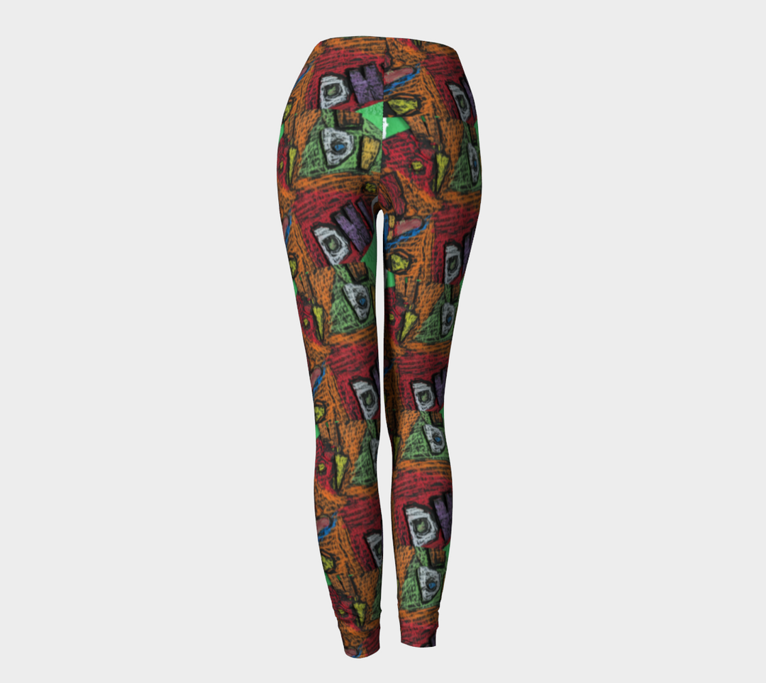 Mardi Gra Mask 2 - Leggings