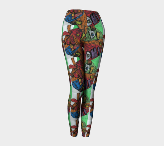 Mardi Gra Mask 2 - Leggings