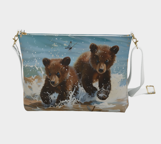 Bear Cubs Splash  -  Vegan Leather Purse