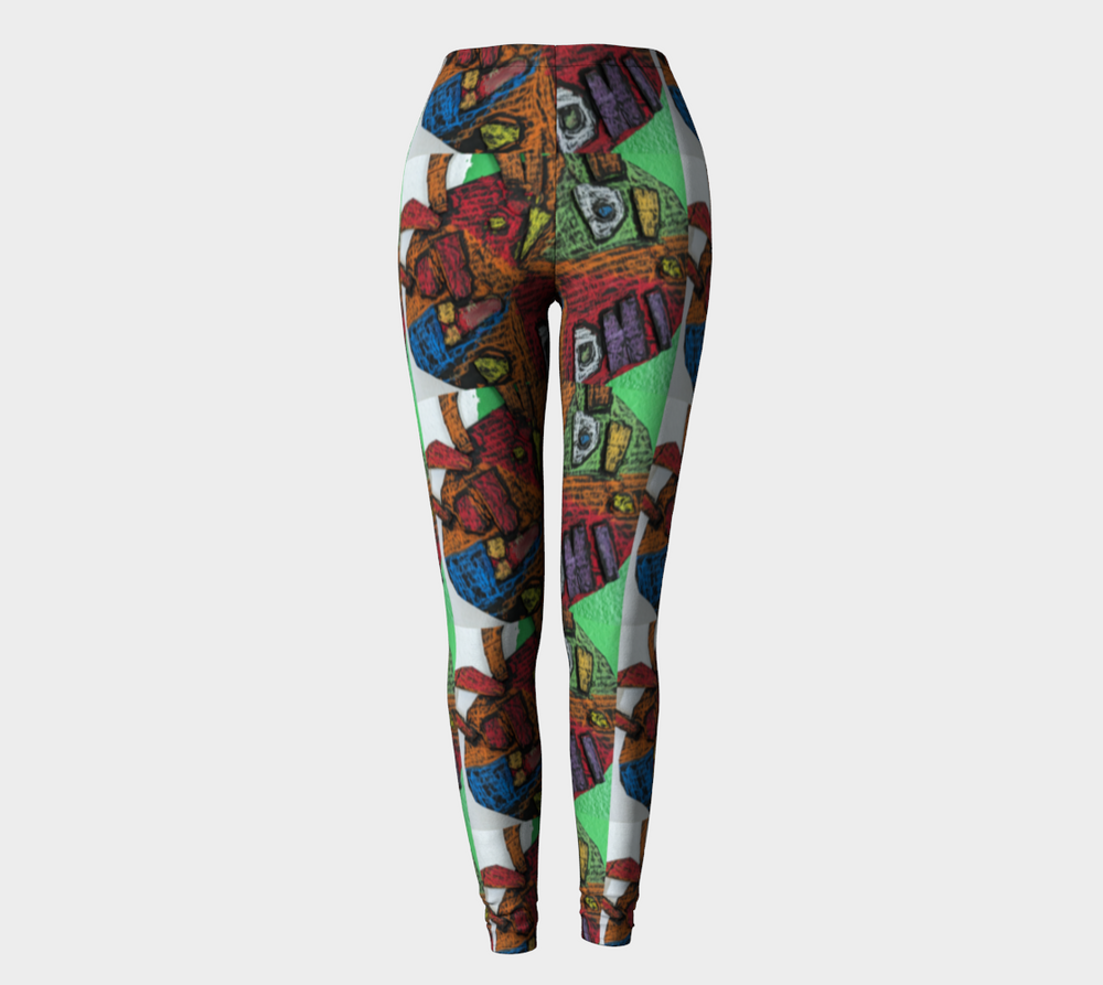 Mardi Gra Mask 2 - Leggings