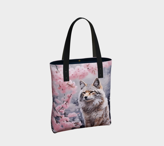 Cherry Blossom Fox 1 - Tote