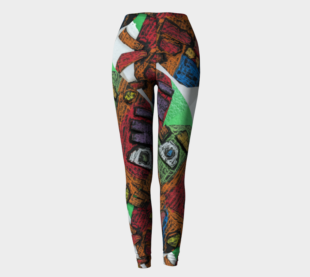 Mardi Gra Mask - Leggings