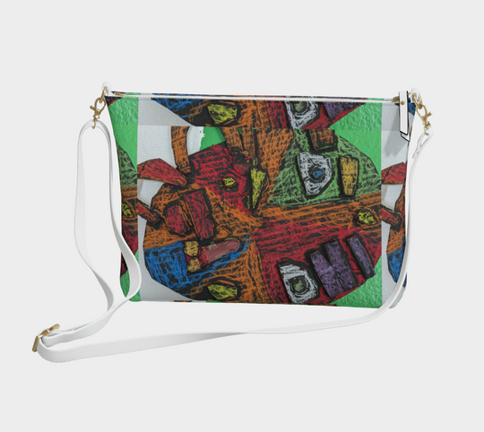 Mardi Gra Mask - Vegan Leather Purse