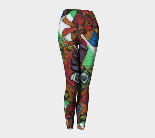 Mardi Gra Mask - Leggings