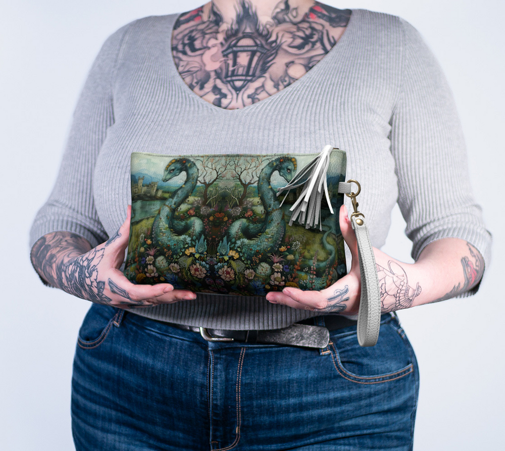 Fat of the Sea - Dreaming of Loch Ness- Vegan Leather Makeup Bag