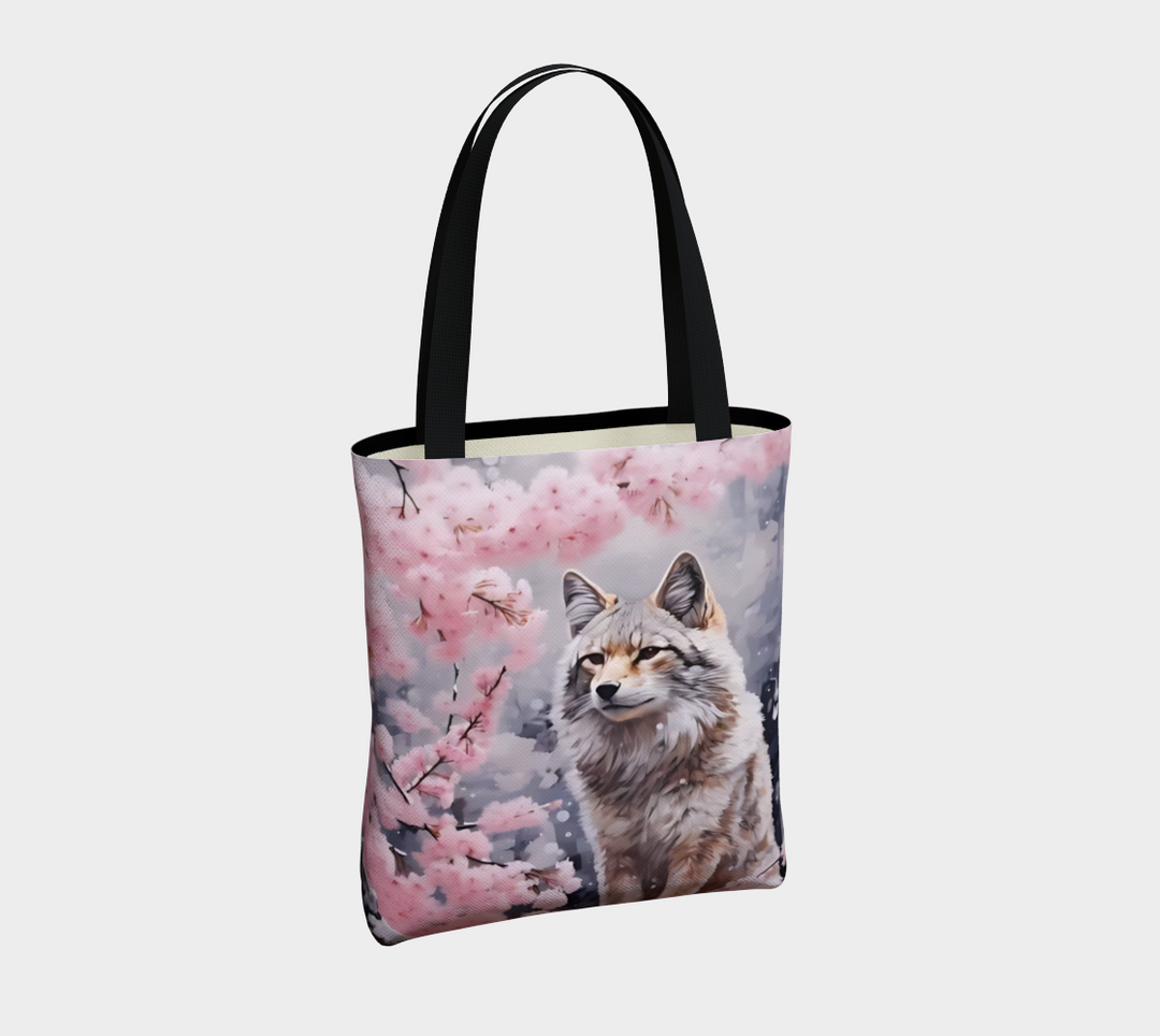 Cherry Blossom Fox 1 - Tote