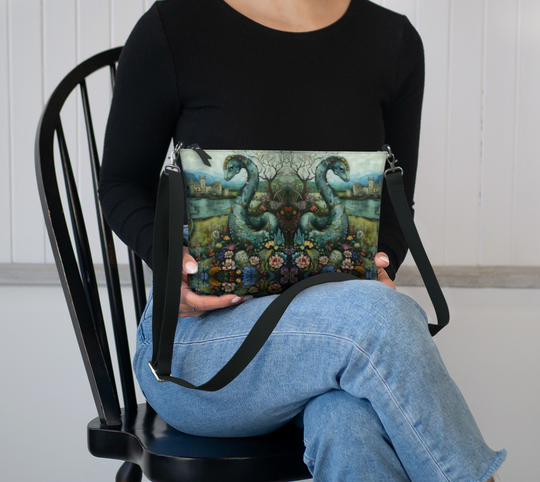 Fat of the Sea - Dreaming of Loch Ness- Vegan Leather Crossbody Purse