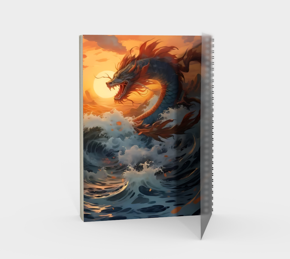 Fat of the Sea Water Dragon Spiral Notebook