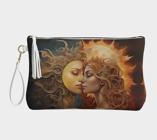 Women of Sun and Moon - Vegan Leather Makeup Bag