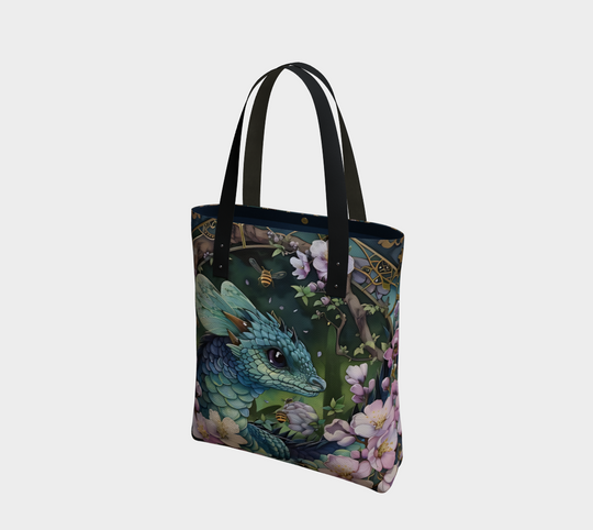 Blue Darter Dragon Tote Bag